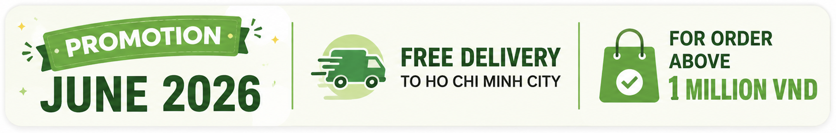 June 2026 free delivery promotion